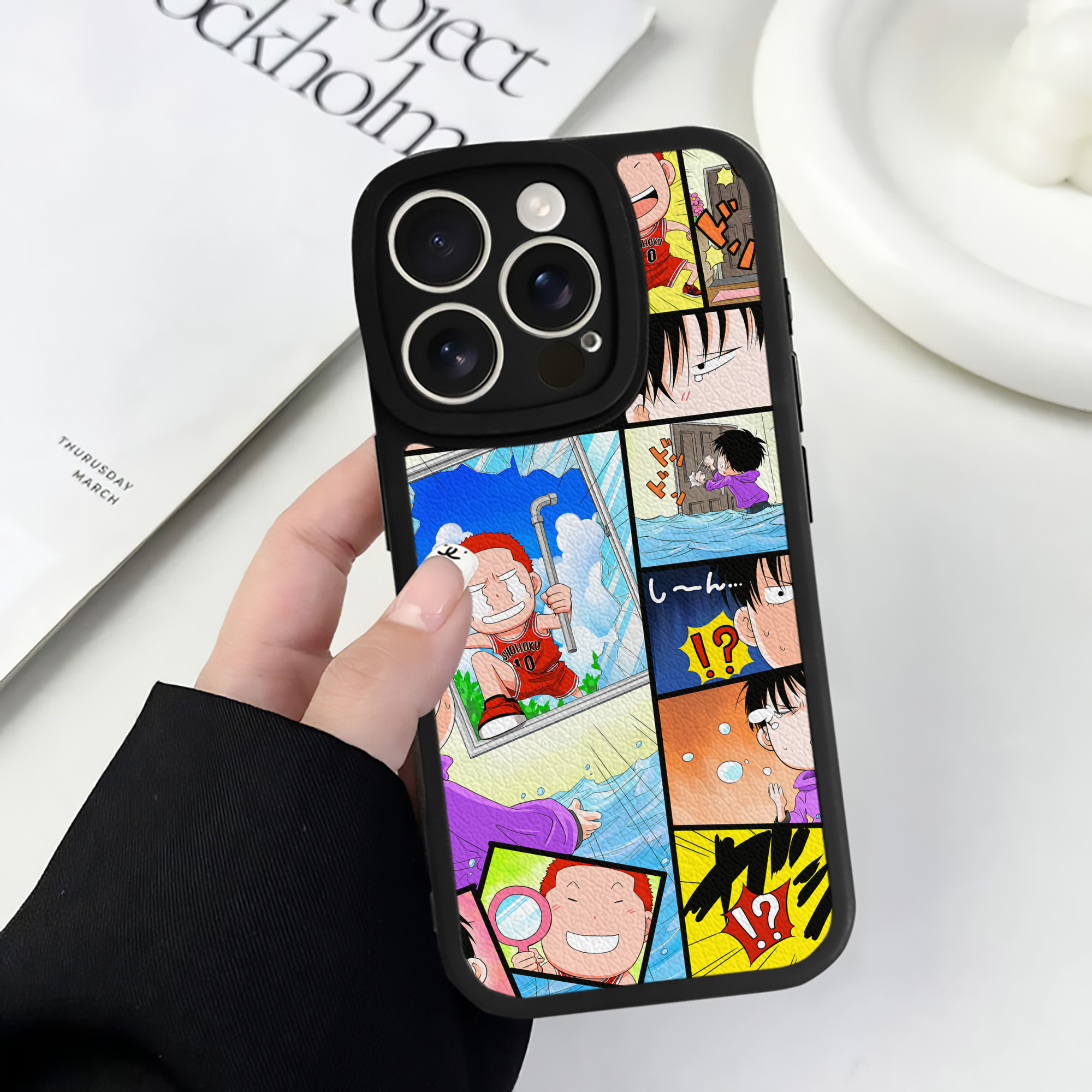 （画像用） SLAM DUNK／スラムダンク 【iPhone 16シリーズ対応】シリコンスマホケース（レザー調） 材質：シリコン